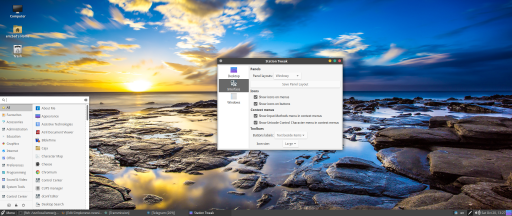 GhostBSD 18.10 正式上线：配备 MATE 桌面环境