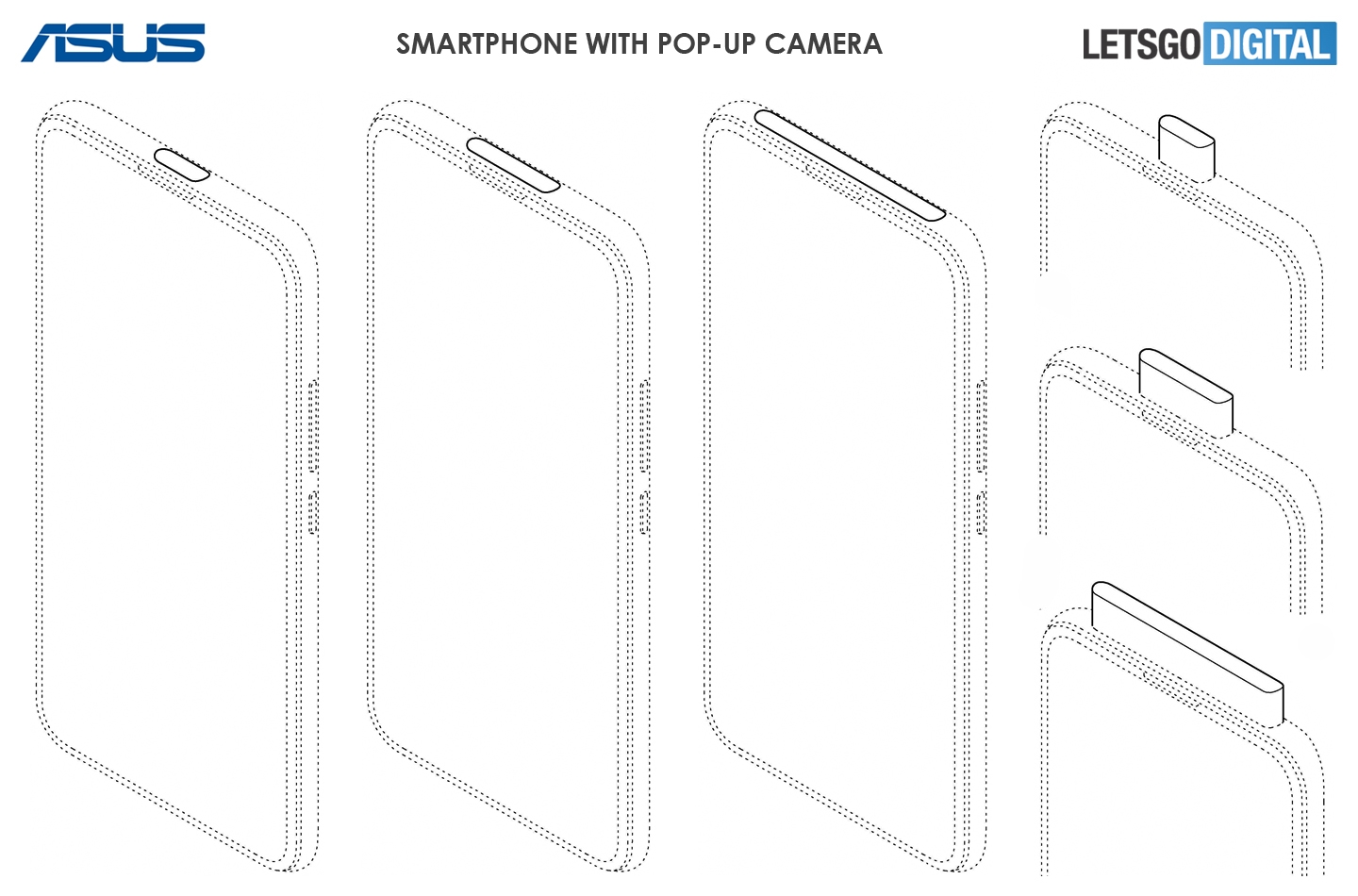 华硕全面屏专利公开：弹出镜头很夸张