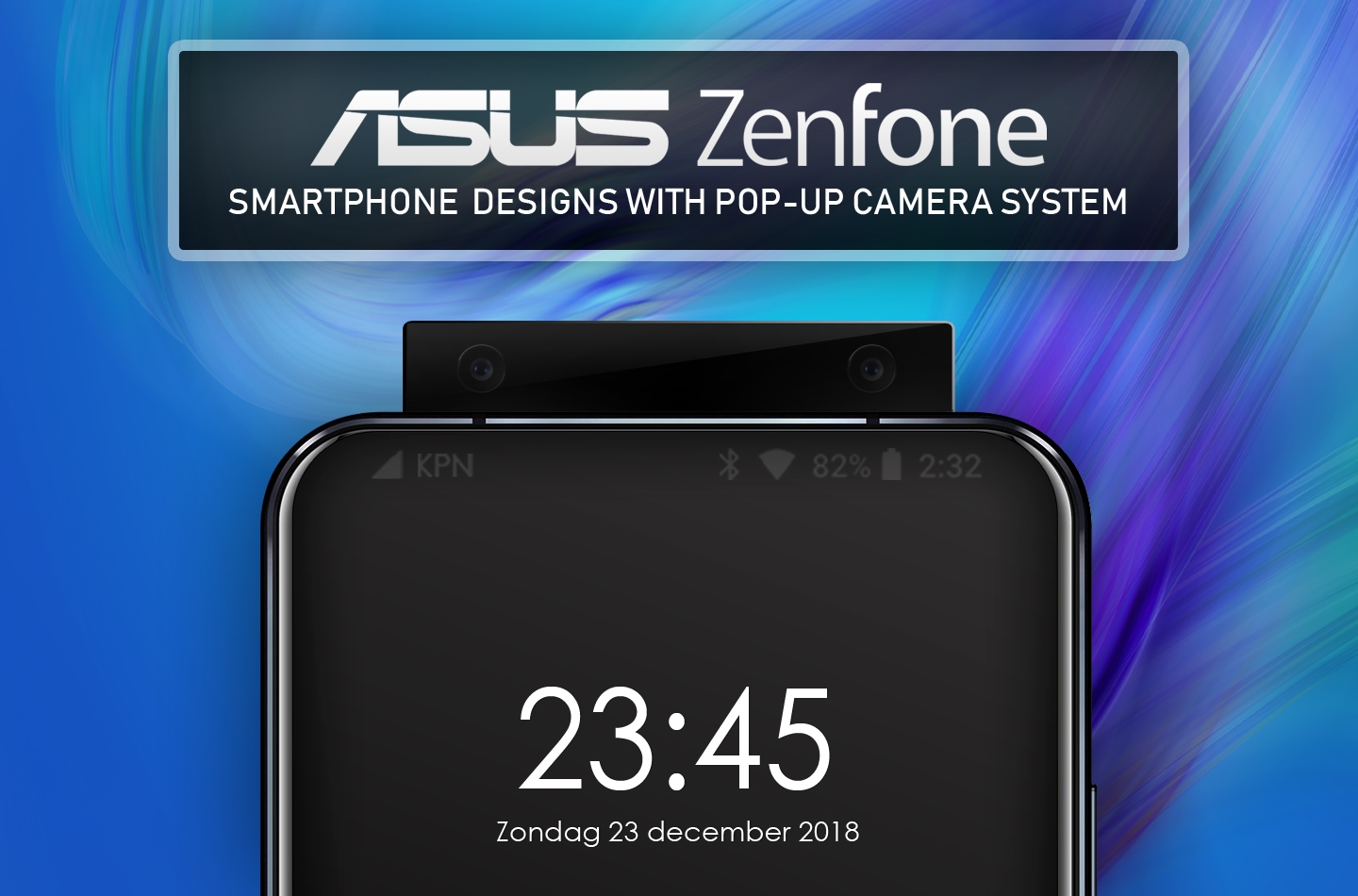 华硕全面屏专利公开：弹出镜头很夸张