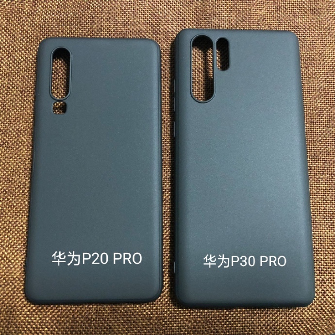 华为P30 Pro手机壳亮相：摄像头竖排布局