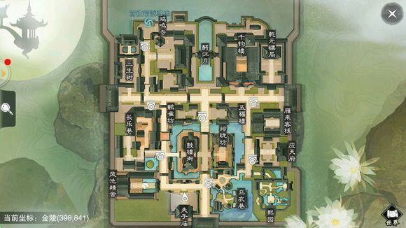 《楚留香》手游12月21日坐观万象打坐点位置分享