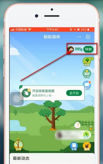在支付宝蚂蚁森林里领取华北豹的图文操作