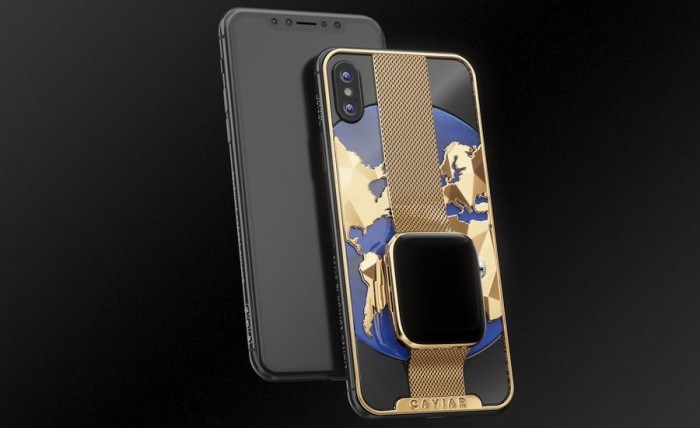 Caviar为iPhone XS Max镀了金身，嵌了Apple Watch