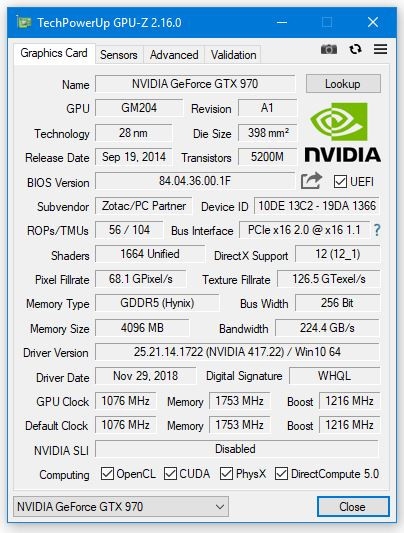 GPU-Z v2.16.0正式上线：支持了一些新的硬件