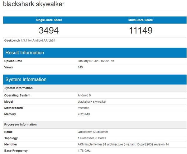 小米Cepheus亮相跑分库：疑似配备骁龙855