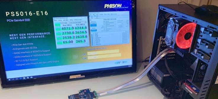 群联PS5016-E16 SSD主控现身CES 2019:4GB/s