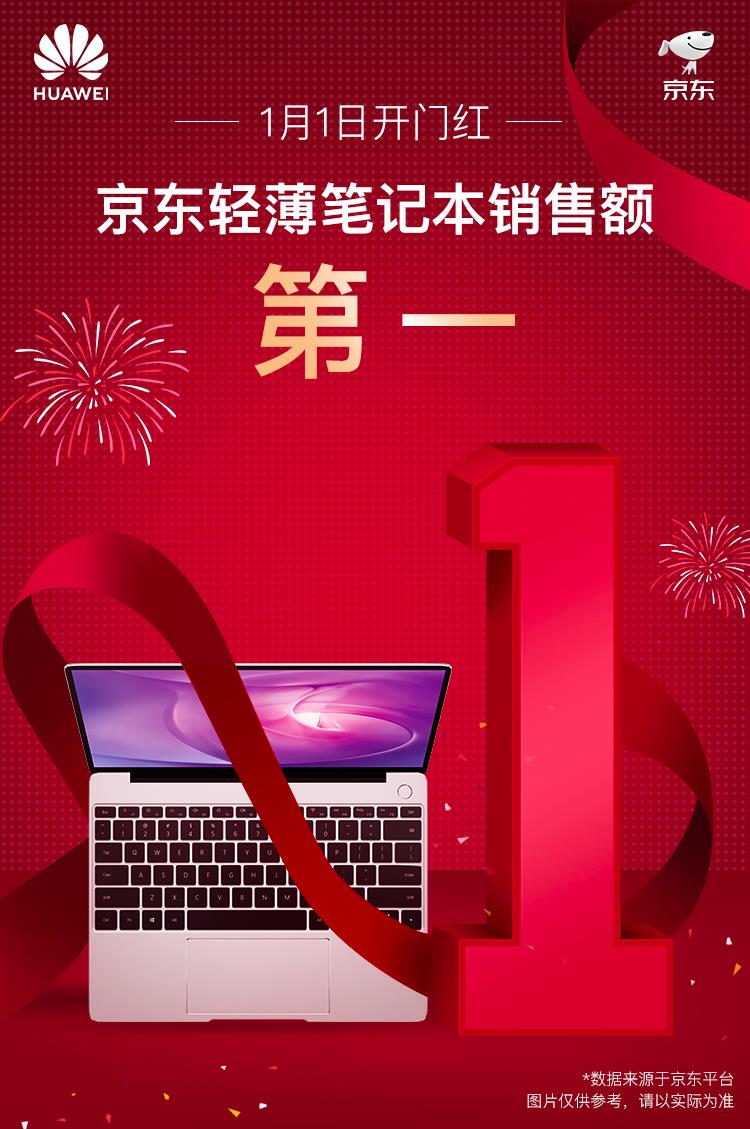 华为MateBook 13元旦期间表示抢眼，销量惊人