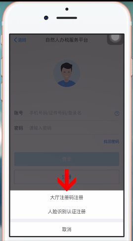 自然人办税服务平台进行注册的操作过程