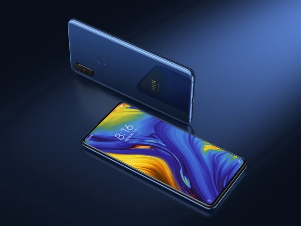 小米MIX 3宝石蓝版今年正式首销：3599元