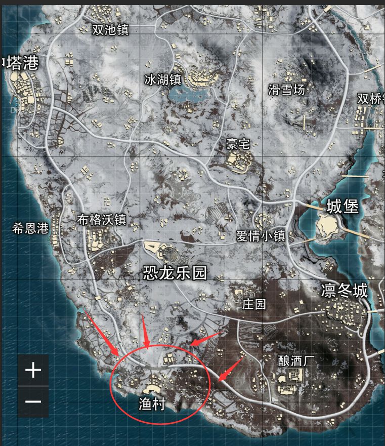 刺激战场雪地渔村地图与实战打法分享