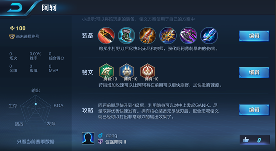 王者荣耀常用英雄自定义使用分享