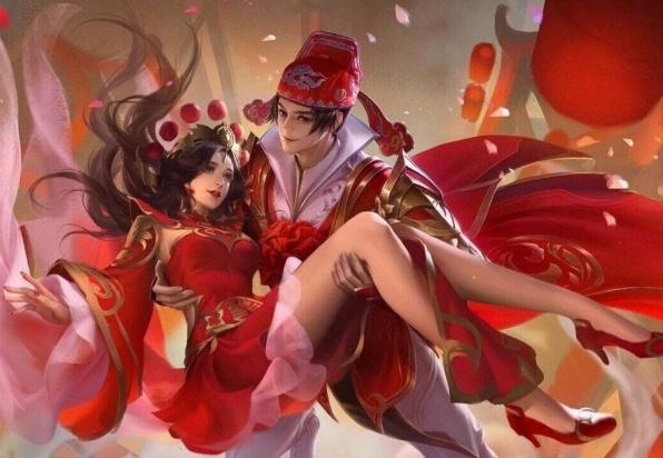 王者荣耀猴子露娜大圣娶妻cp皮肤分享