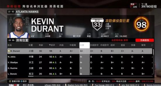 《NBA2K19》经理模式建队思路分享