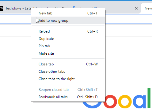 Google Chrome迎来群组标签功能