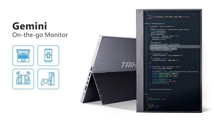 Gemini便携式显示器正式上线：自带支架