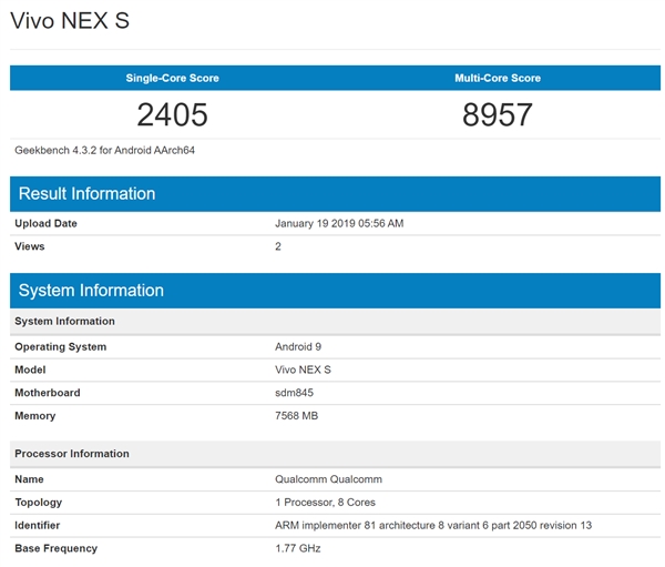 三星Exynos 9820亮相GeekBench：多核成绩7999