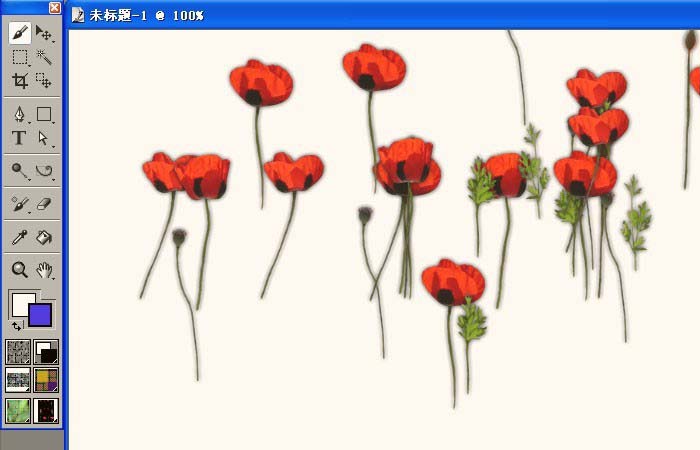 Painter制作花朵的图文操作