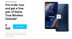 诺基亚9 PureView英国接受预定：549英镑