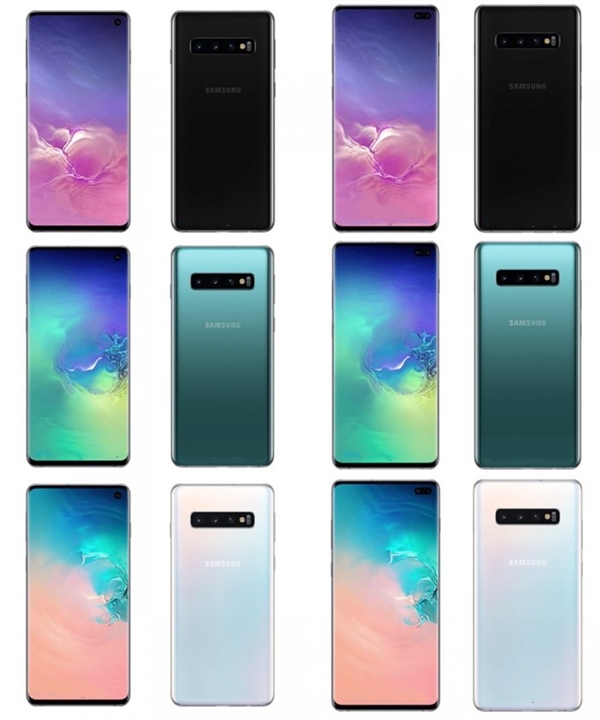 三星S10系列全家族渲染图、全系配色被曝！