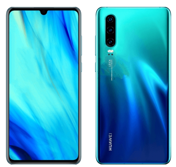 华为P30/P30 Pro渲染图被曝：水滴屏