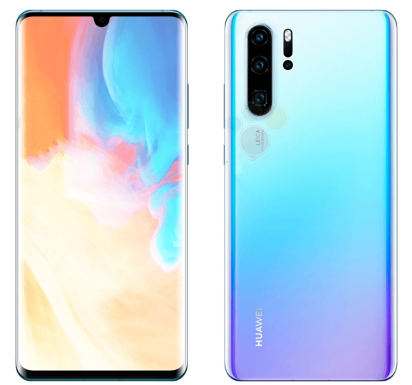 华为P30/P30 Pro渲染图被曝：水滴屏