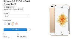 苹果再次补货iPhone SE：249美元起售