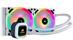 海盗船带来白色款H100i Platinum SE水冷散热器