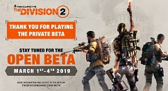 《全境封锁2》3月1-4日举行公开beta测试