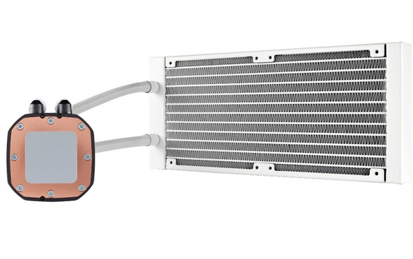 海盗船带来白色款H100i Platinum SE水冷散热器