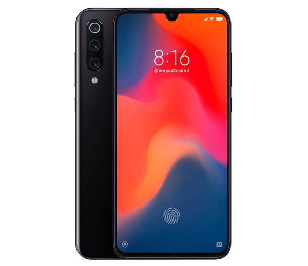 小米9高清渲染图被爆：造型圆润