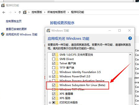 Win10系统启用Linux Bash命令行的图文操作