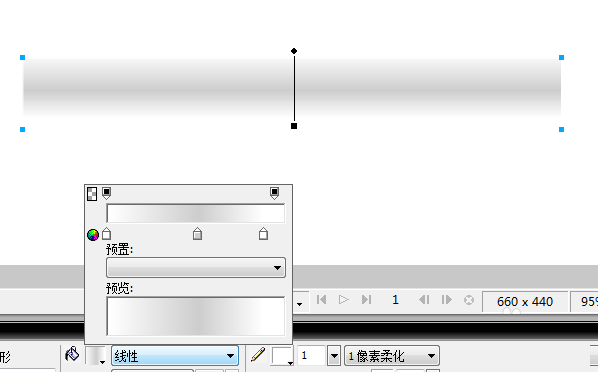 Fireworks制作渐变填充效果的简单操作
