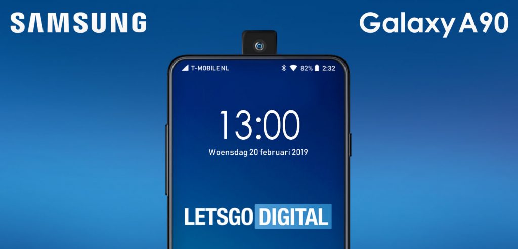 三星Galaxy A90被爆：弹出式前置摄像头
