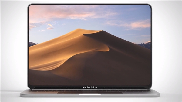 16英寸MacBook Pro概率设计图：屏幕超窄边框设计