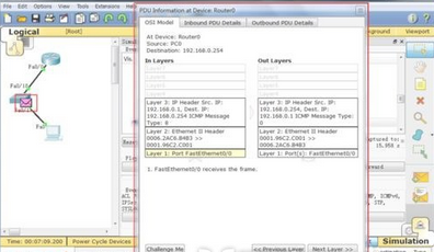 cisco packet tracer开启模拟模式的操作流程