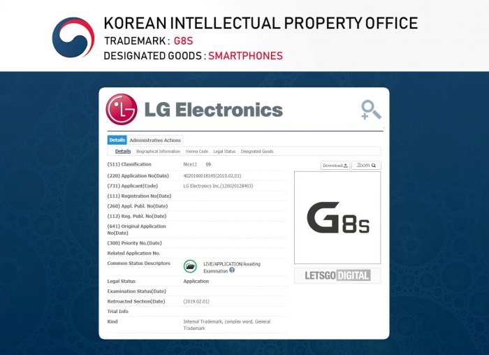 LG或会于MWC 2019上带来G8s ThinQ 机型