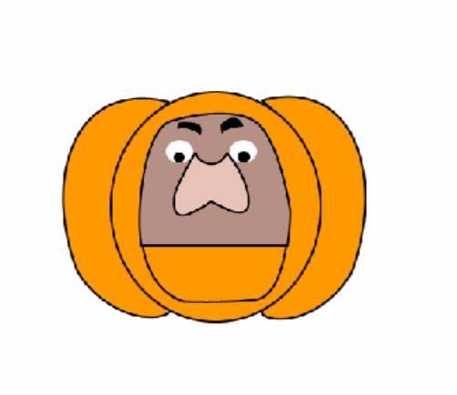 PS手绘南瓜熊头像的操作流程