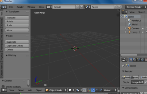 blender导入模型的操作过程
