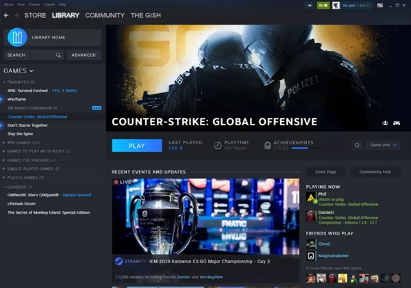 Steam全新客户端界面公开:耳目一新