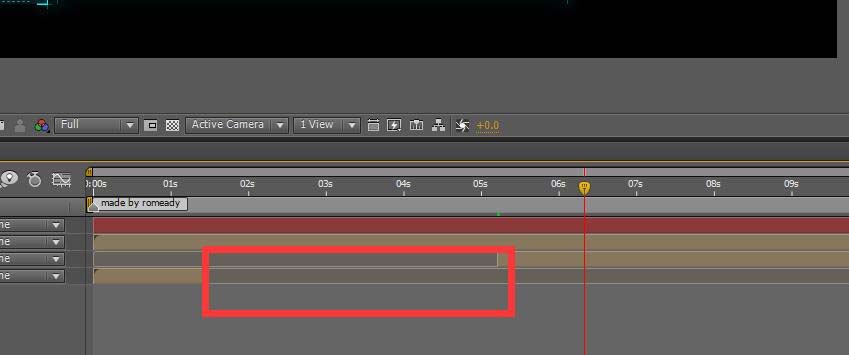ae设置图层中间断开的简单操作过程