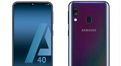 三星A40渲染图被曝：水滴屏、渐变色玻璃机身