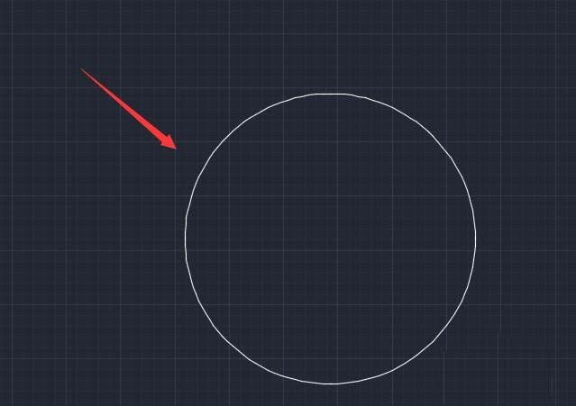 CAD通过3点画圆的简单操作