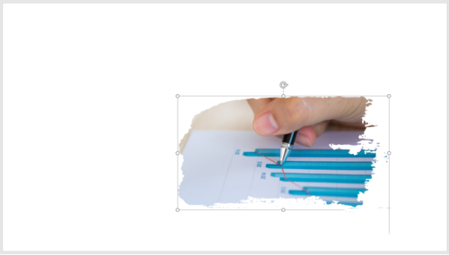 PPT制作笔刷填充图片效果的图文操作