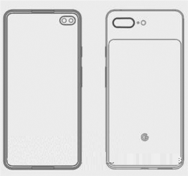 谷歌Pixel 4 XL设计图被曝：横置双摄