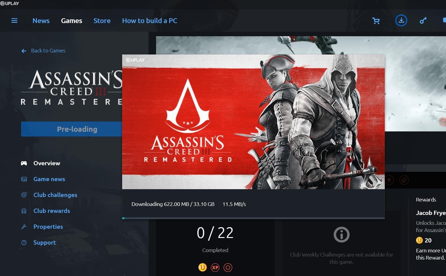 《刺客信条3：重制版》已亮相育碧商城：开启预售