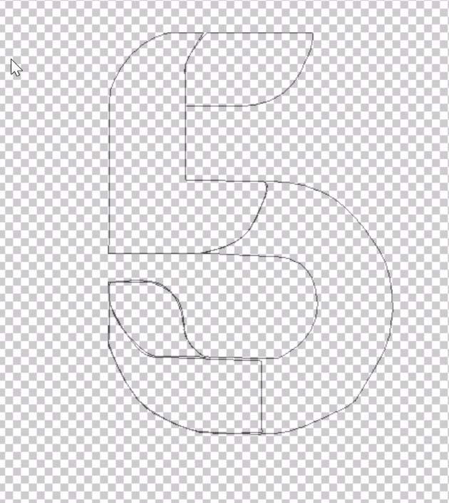 ps制作折叠数字字体效果的详细操作