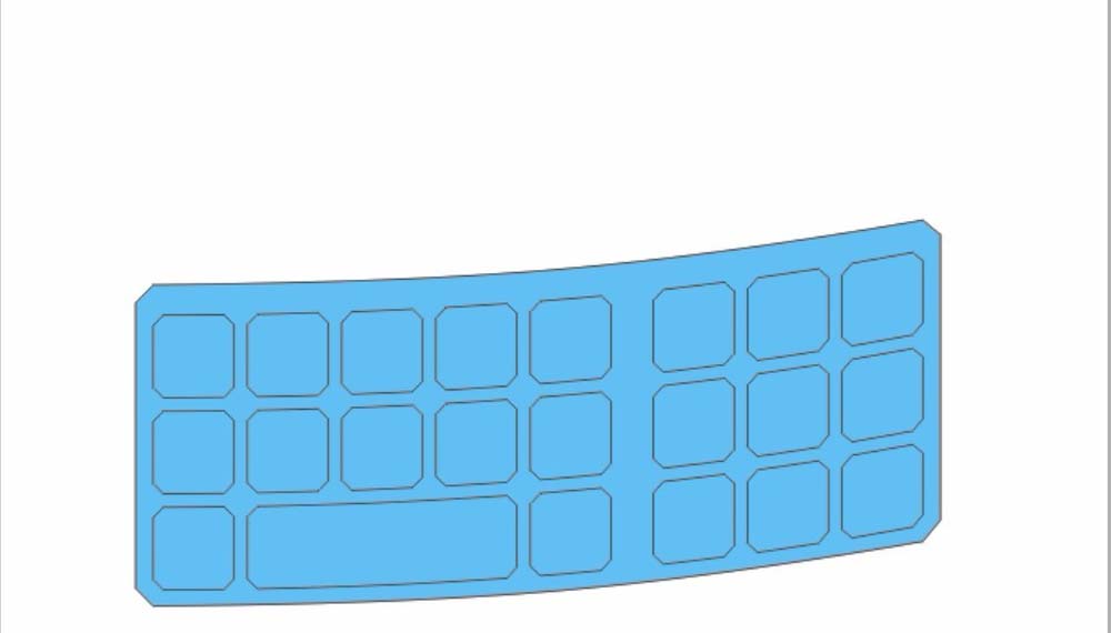 cdr制作键盘膜的详细操作