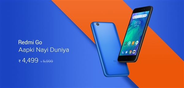 Redmi GO印度开卖：4499印度卢比