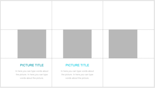 PPT制作正文页三图文版式的图文操作