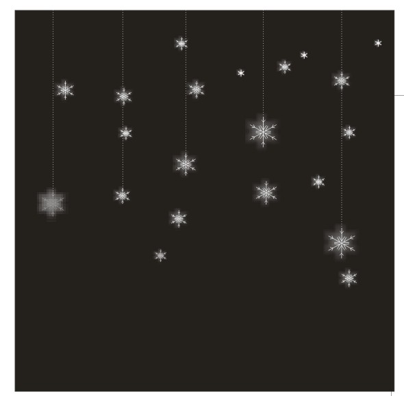 CDR做出雪花效果图的操作流程